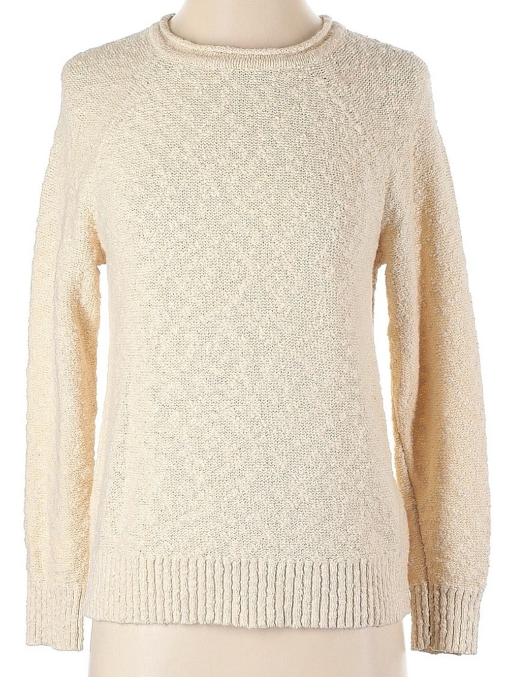 Midweight Cotton Slub Rollneck Pullover